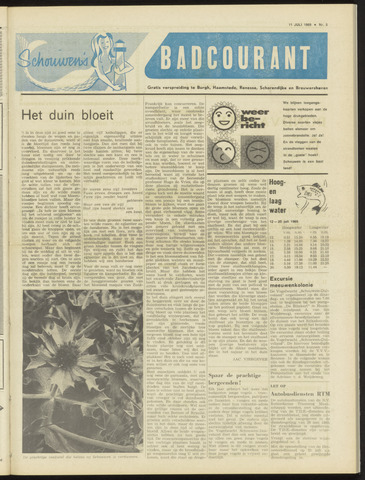 Schouwen's Badcourant 1969-07-11