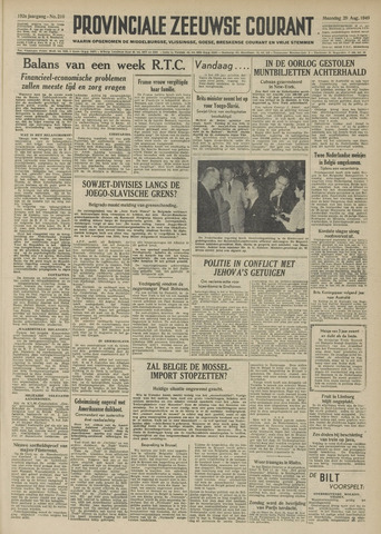 Provinciale Zeeuwse Courant 1949-08-29
