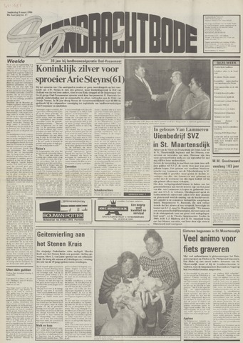 Eendrachtbode /Mededeelingenblad voor het eiland Tholen 1984-03-08