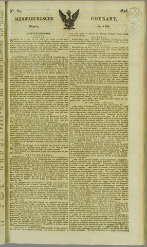 Middelburgsche Courant 1825-07-05