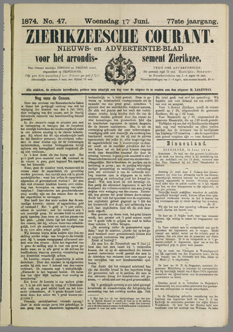 Zierikzeesche Courant 1874-06-17