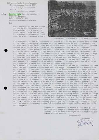 Watersnood documentatie 1953 - diversen 1953-03-27