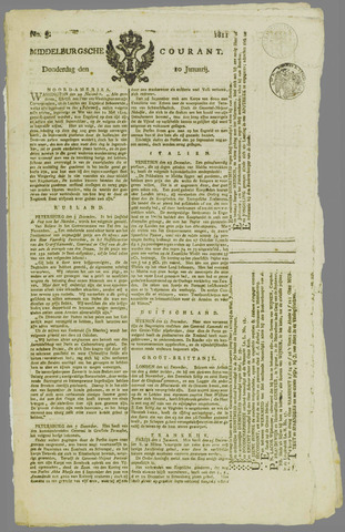 Middelburgsche Courant 1811-01-10