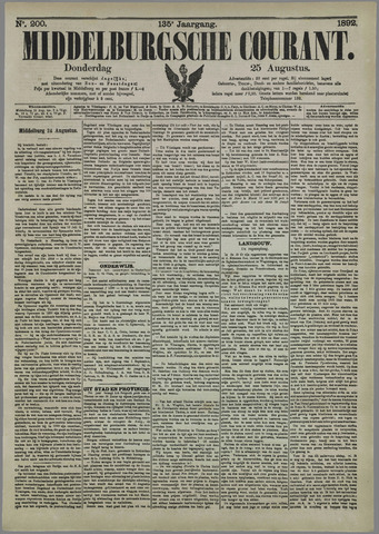 Middelburgsche Courant 1892-08-25