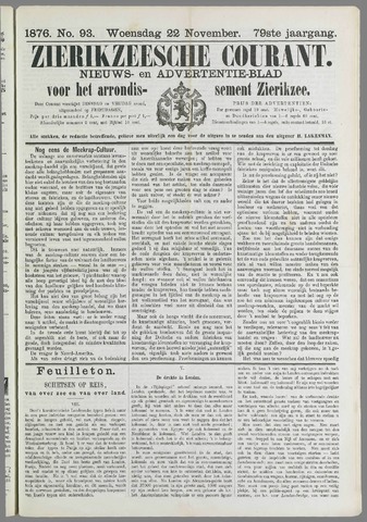 Zierikzeesche Courant 1876-11-22
