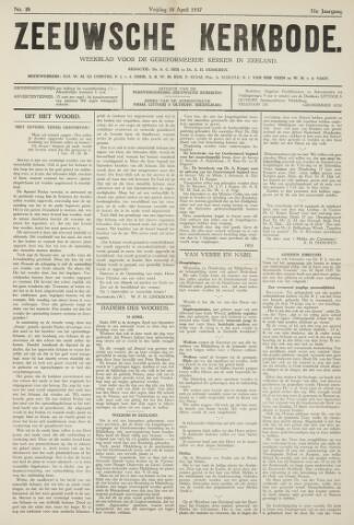 Zeeuwsche kerkbode, weekblad gewijd aan de belangen der gereformeerde kerken/ Zeeuwsch kerkblad 1937-04-30