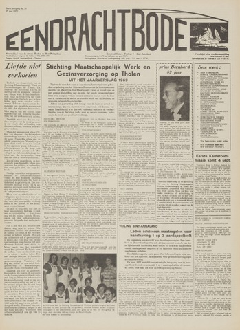 Eendrachtbode (1945-heden)/Mededeelingenblad voor het eiland Tholen (1944/45) 1970-06-25