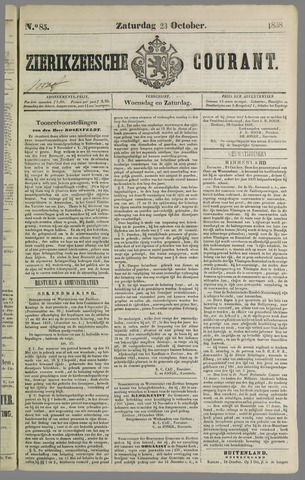 Zierikzeesche Courant 1858-10-23
