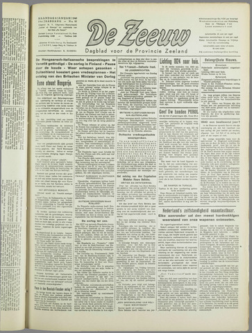 De Zeeuw. Christelijk-historisch nieuwsblad voor Zeeland 1940-01-08