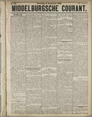 Middelburgsche Courant 1920-08-02