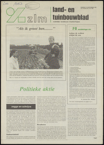 Zeeuwsch landbouwblad ... ZLM land- en tuinbouwblad 1987-09-11