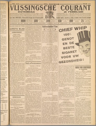 Vlissingse Courant 1931-02-21