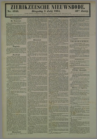 Zierikzeesche Nieuwsbode 1884-07-08