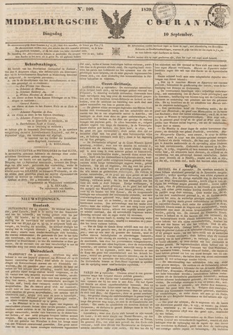 Middelburgsche Courant 1839-09-10