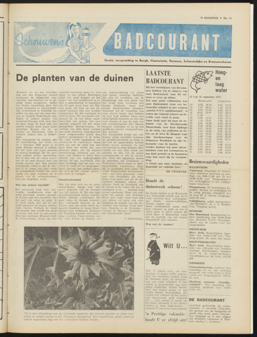 Schouwen's Badcourant 1971-08-13