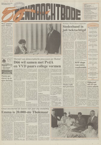 Eendrachtbode /Mededeelingenblad voor het eiland Tholen 1994-06-16