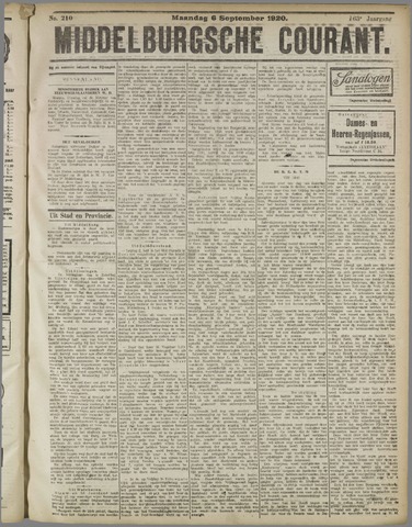 Middelburgsche Courant 1920-09-06
