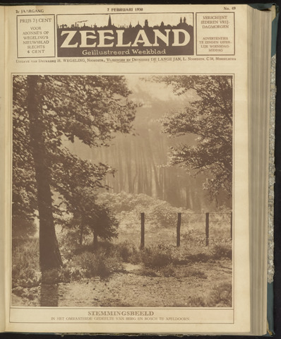 Zeeland. Geïllustreerd Weekblad 1930-02-07