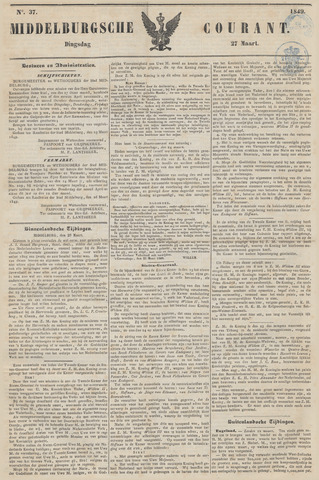 Middelburgsche Courant 1849-03-27