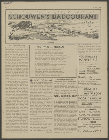 Schouwen's Badcourant 1948-07-09