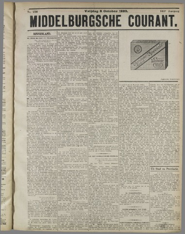 Middelburgsche Courant 1920-10-08