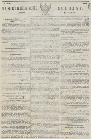 Middelburgsche Courant 1849-09-15