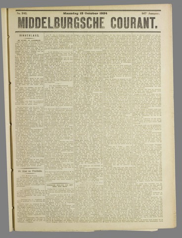 Middelburgsche Courant 1924-10-13