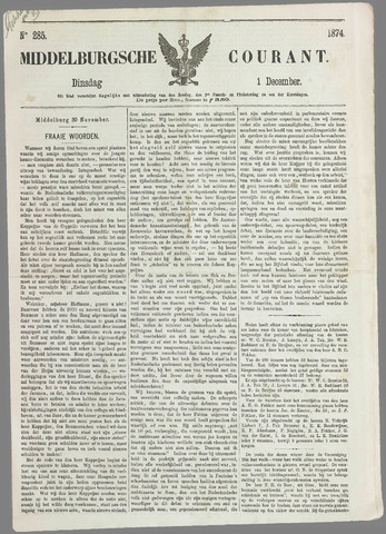 Middelburgsche Courant 1874-12-01
