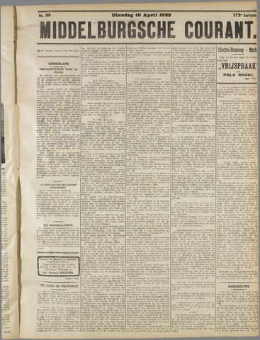 Middelburgsche Courant 1929-04-16