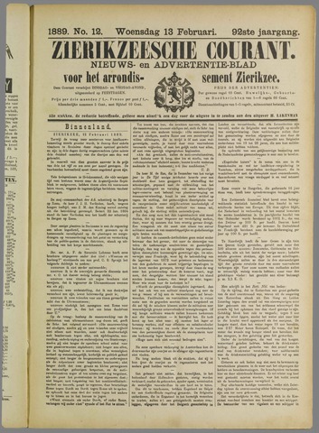 Zierikzeesche Courant 1888-02-13