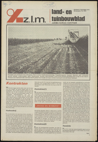 Zeeuwsch landbouwblad ... ZLM land- en tuinbouwblad 1979-10-12