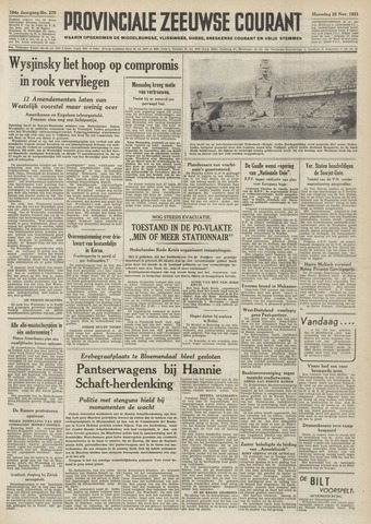 Provinciale Zeeuwse Courant 1951-11-26