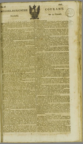 Middelburgsche Courant 1816-02-29