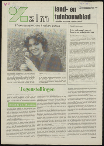 Zeeuwsch landbouwblad ... ZLM land- en tuinbouwblad 1984-11-23