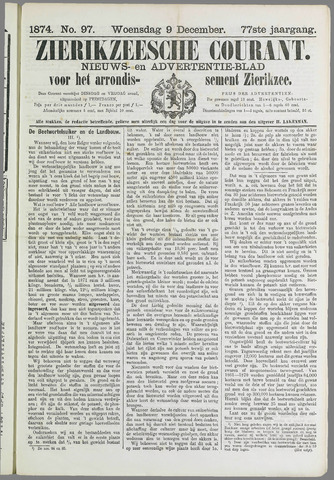 Zierikzeesche Courant 1874-12-09