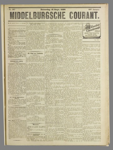 Middelburgsche Courant 1924-09-13