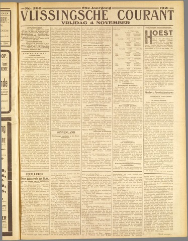 Vlissingse Courant 1921-11-04