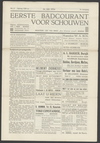 Schouwen's Badcourant 1934-07-24