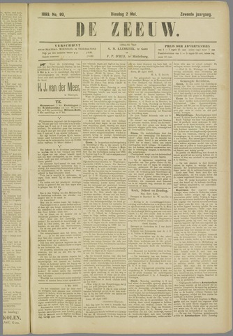 De Zeeuw. Christelijk-historisch nieuwsblad voor Zeeland 1893-05-02