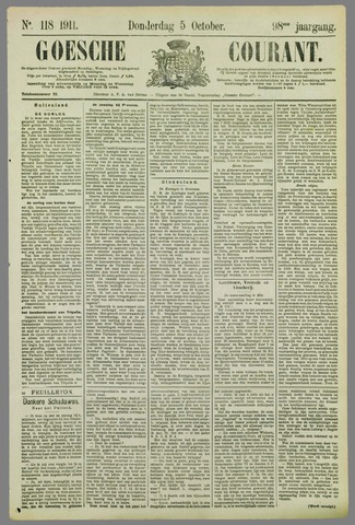 Goessche Courant 1911-10-05