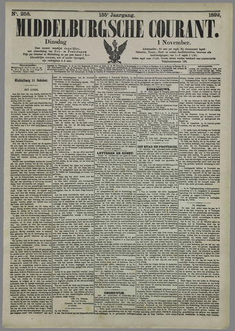 Middelburgsche Courant 1892-11-01
