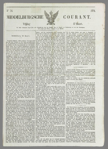 Middelburgsche Courant 1874-03-27