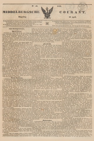 Middelburgsche Courant 1839-04-23