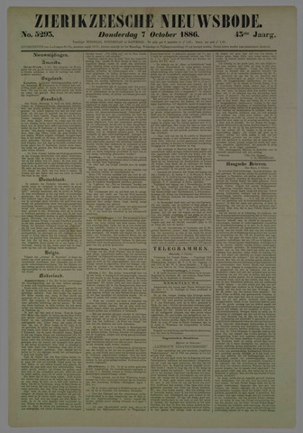 Zierikzeesche Nieuwsbode 1886-10-07