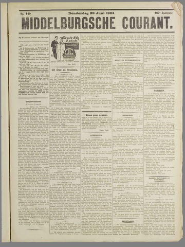 Middelburgsche Courant 1924-06-26