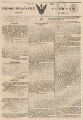 Middelburgsche Courant 1839-09-14