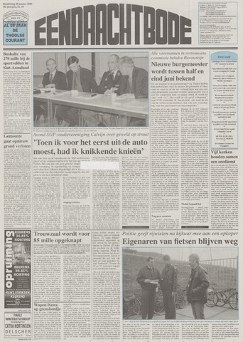 Eendrachtbode /Mededeelingenblad voor het eiland Tholen 2000-01-20