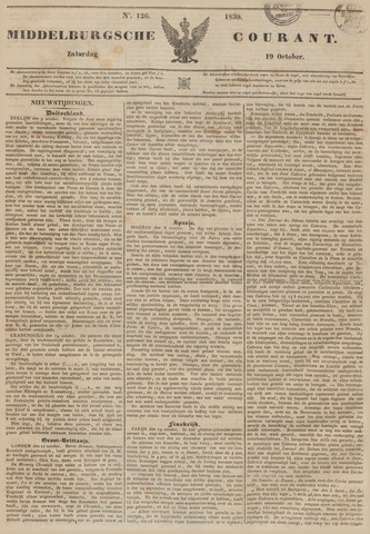 Middelburgsche Courant 1839-10-19