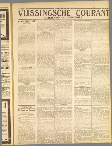 Vlissingse Courant 1921-01-14