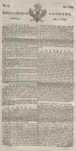 Middelburgsche Courant 1769-06-10